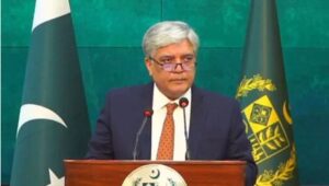 Foreign Office spokesperson Shafqat Ali Khan addresses weekly media briefing in Islamabad on January 23, 2025. — MoFA